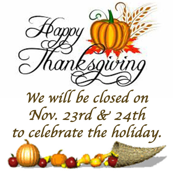 Thanksgiving hours Aetna Plywood